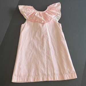 Pink Ruffle cotton Sleeveless Dress